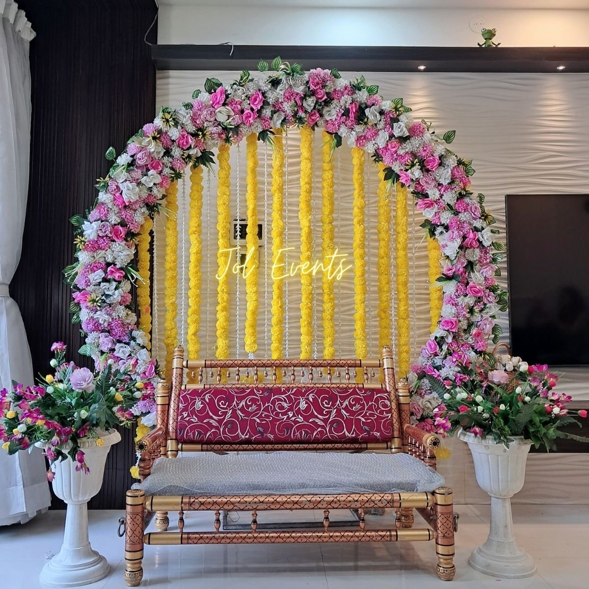 Floral Haldi Decoration Pune