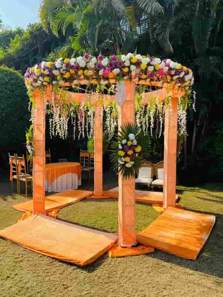 Outdoor Vidhi Mandap Decoration Pune
